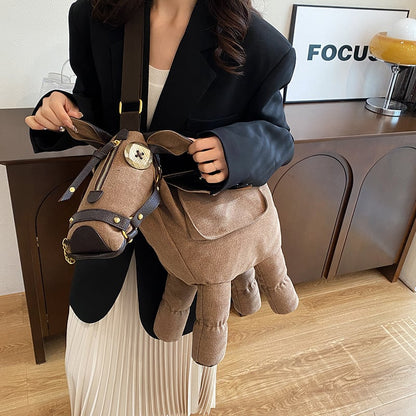 🐴✨ Unique Horse-Shaped Shoulder Bag