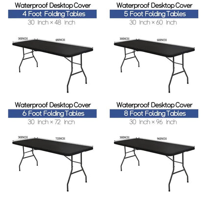 🍖Stretch Fabric Table Top Cap Cover – Elastic Edge, Waterproof & Reusable
