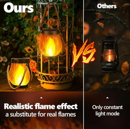 🏆Flash Sale⚡ 50K+ SOLD! Almost Gone-💥Dancing flame Solar Lantern Outdoor Lights,Best Gifts