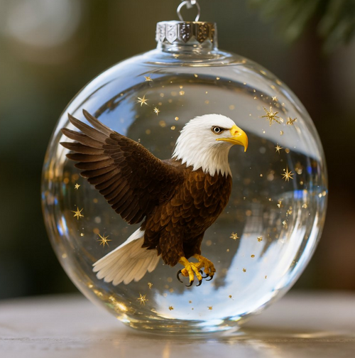 🎄 Elevate Your Holidays with Nature’s Most Iconic Birds – Glass Ornament Set 🐦✨