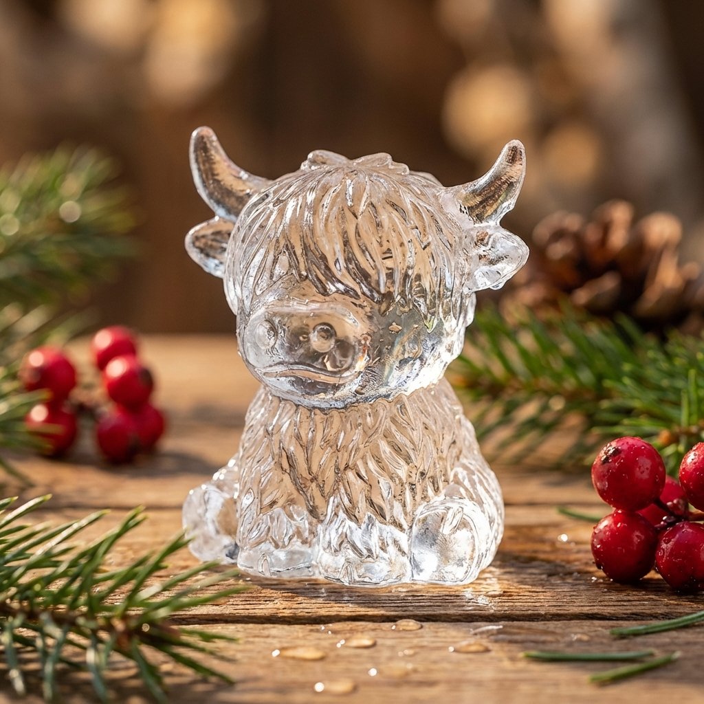 Adorable Highland Cow Ice Cube Mold