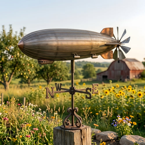Led Zeppelin Blimp Garden Wind Spinner