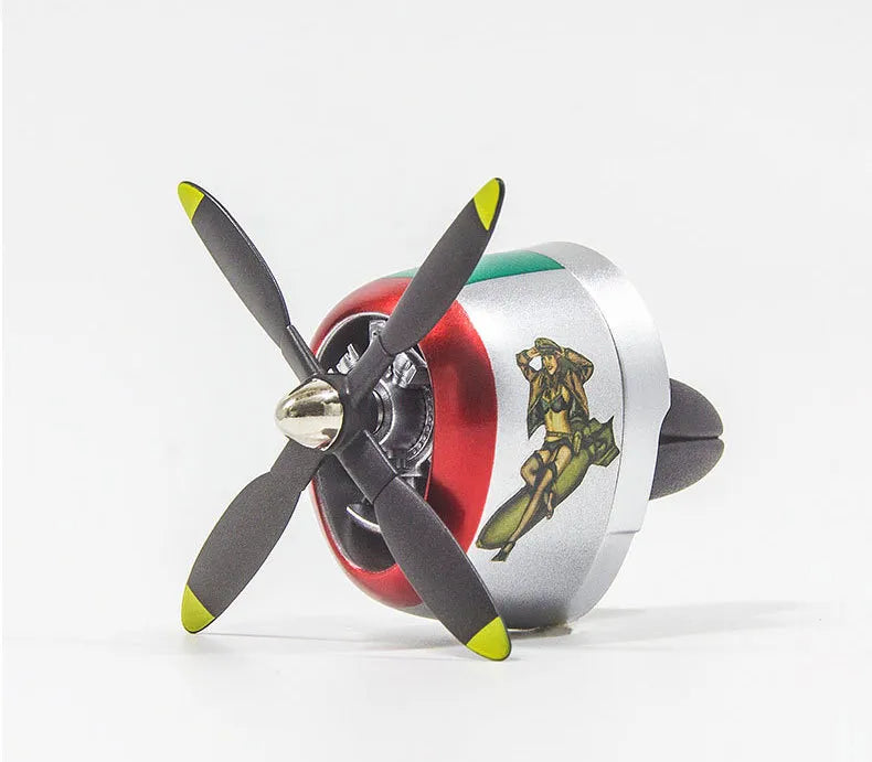 🌪️ Spinning Propeller Air Freshener: Vintage WWII Fighter Plane Car Diffuser (Aromatherapy Vent Decoration) 🌲