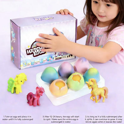 6-Pack Magical Hatching Unicorn Eggs