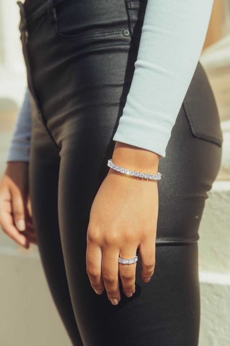🏆Flash Sale⚡ 50K+ SOLD! Almost Gone-💥Sparkling Moissanite Bracelet