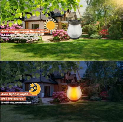 🏆Flash Sale⚡ 50K+ SOLD! Almost Gone-💥Dancing flame Solar Lantern Outdoor Lights,Best Gifts