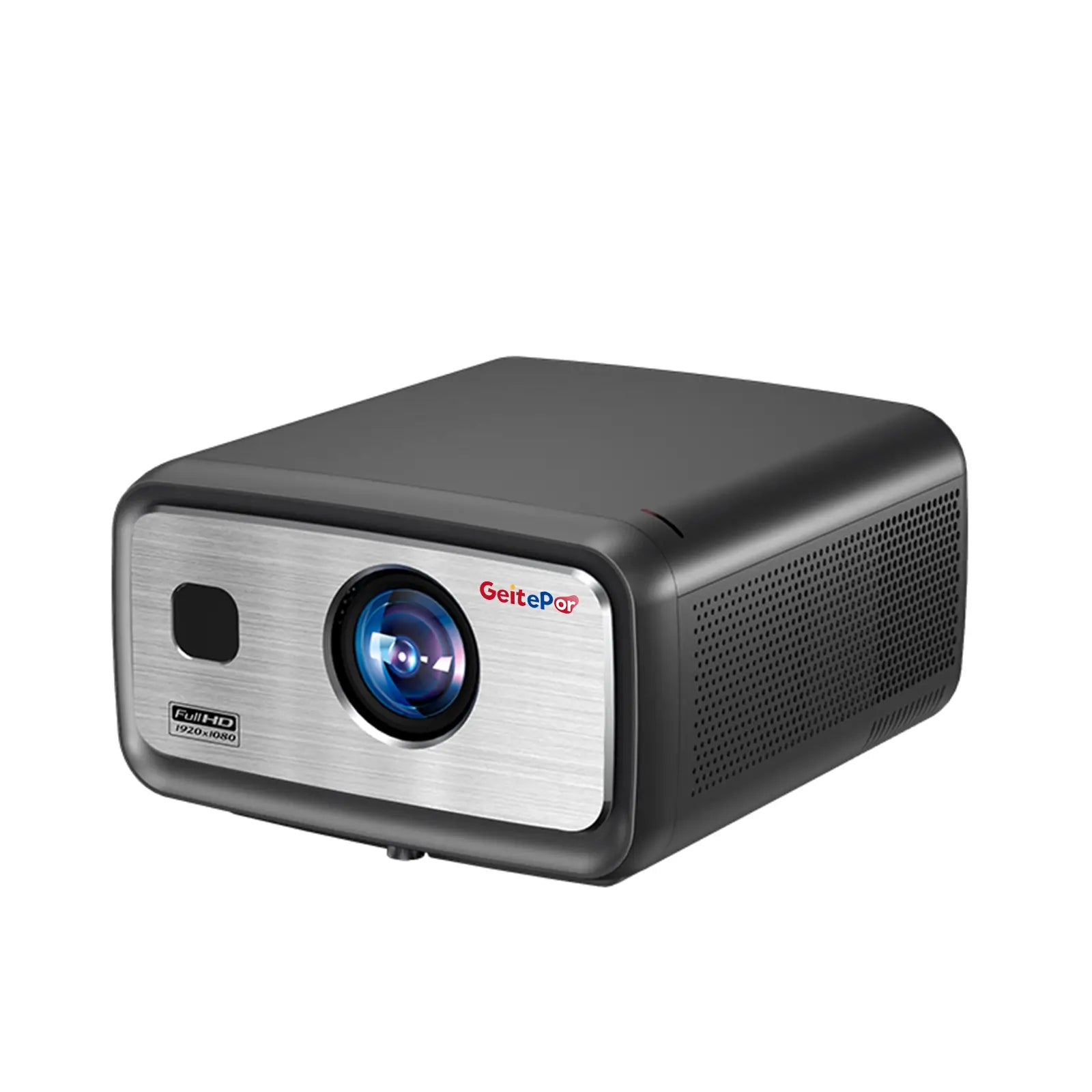 Geitepor LJ5 outdoor projector, 1080P Full HD with 4K support, high brightness home theater projector for indoor and outdoor use