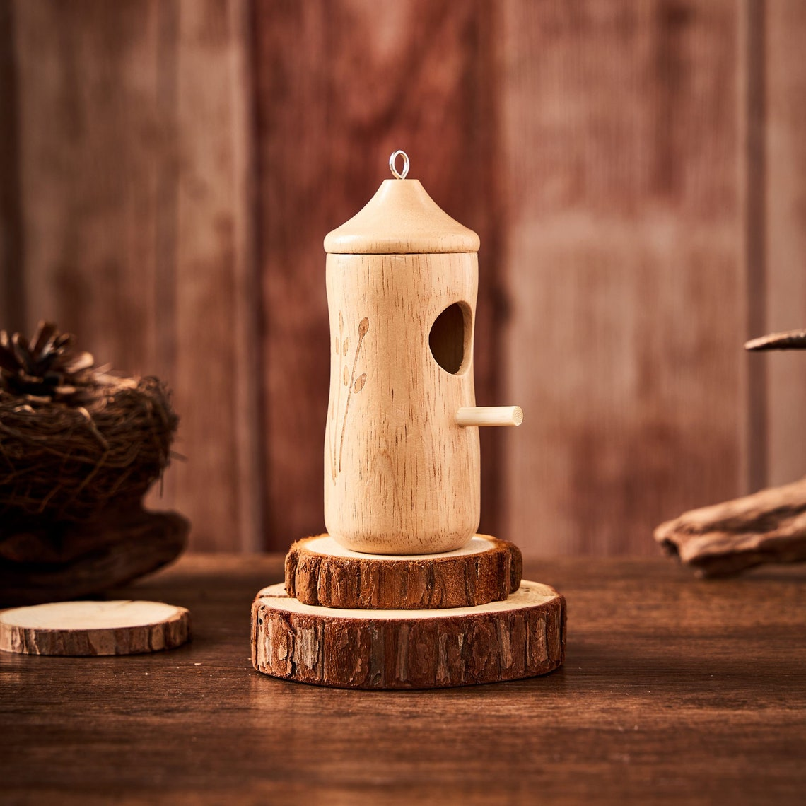Wooden Hummingbird House (Set 3 Pcs)