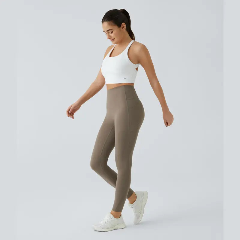 Geitepor®  High Waisted Waist Shaping Pocket Shaping Training Leggings
