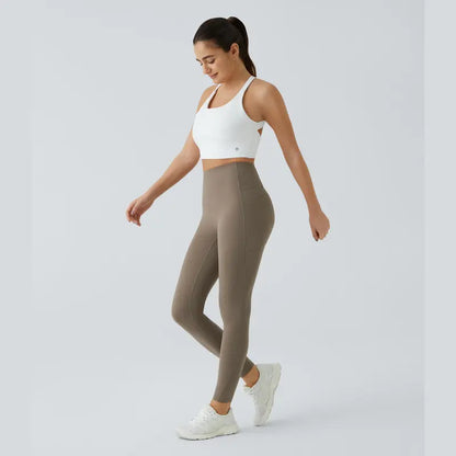 Geitepor®  High Waisted Waist Shaping Pocket Shaping Training Leggings