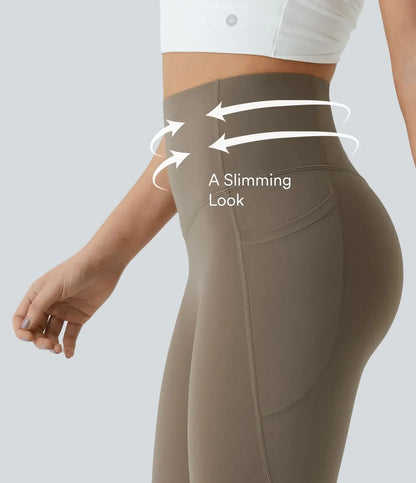 Geitepor®  High Waisted Waist Shaping Pocket Shaping Training Leggings