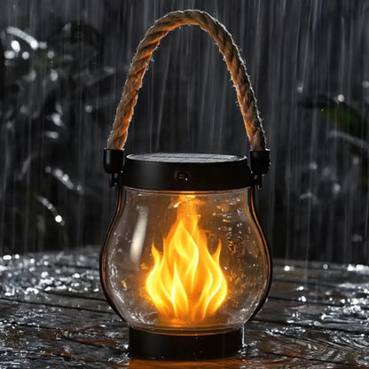 🏆Flash Sale⚡ 50K+ SOLD! Almost Gone-💥Dancing flame Solar Lantern Outdoor Lights,Best Gifts