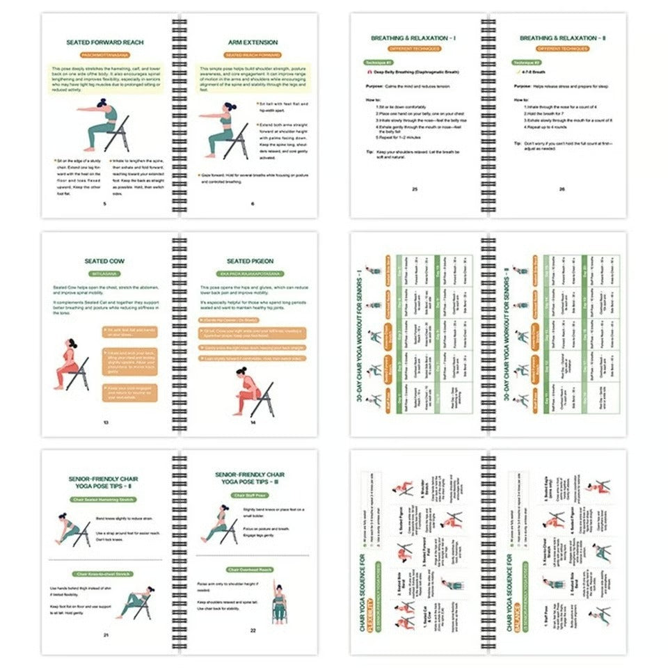 🔥Most Popular in 2026🔥The Complete Guide to Chair Yoga for Seniors Over 60: 40+ Low-Impact Easy Exercises to Restore Strength, Mobility, Balance, and Lose Weight