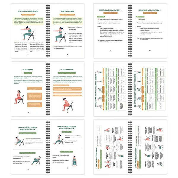 🔥Most Popular in 2026🔥The Complete Guide to Chair Yoga for Seniors Over 60: 40+ Low-Impact Easy Exercises to Restore Strength, Mobility, Balance, and Lose Weight
