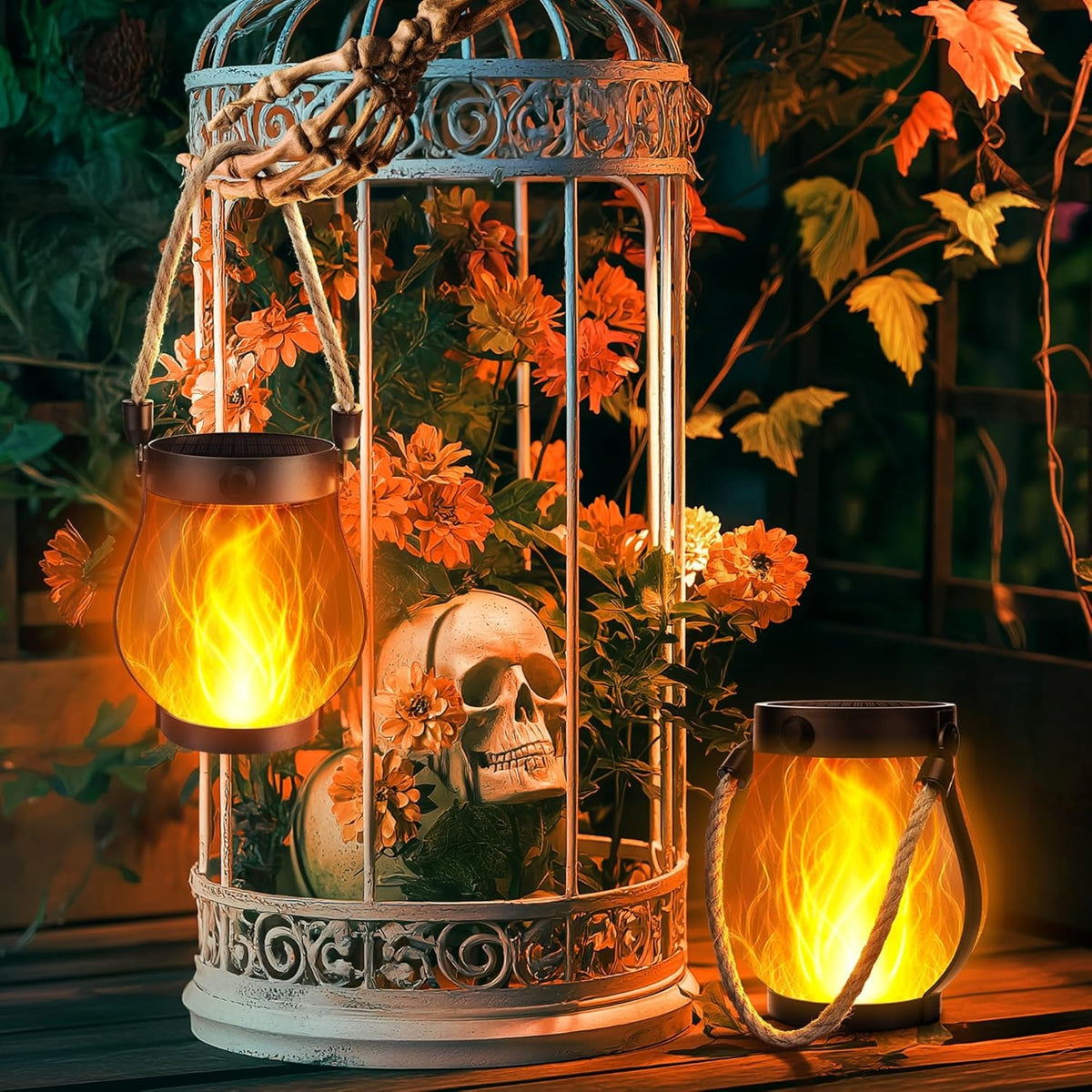 🏆Flash Sale⚡ 50K+ SOLD! Almost Gone-💥Dancing flame Solar Lantern Outdoor Lights,Best Gifts
