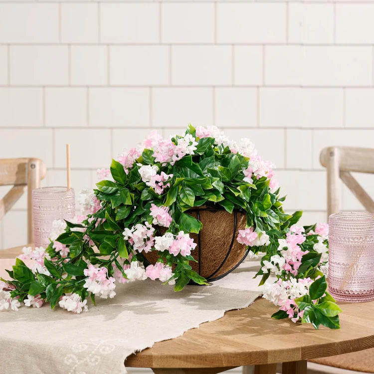 2026 Summer Hot Sale 49% OFF🌸Faux Crepe Myrtle Hanging Baskets – Ultra-Realistic🌸✨(2 pcs)