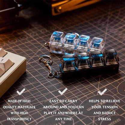 🔥Limited-time 50% | discountClickie Stress Keychai – Quiet Fidget Tool for Work, Study & Travel