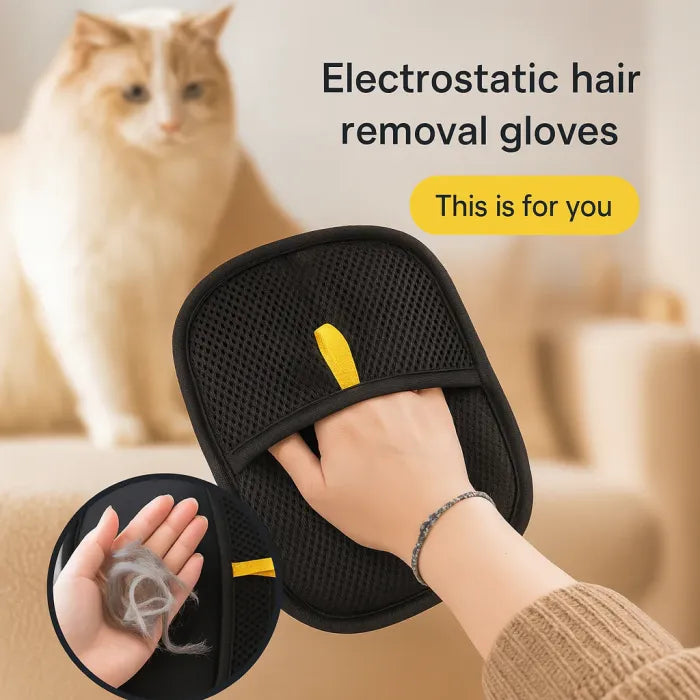 Buy 1 Get 1 Free🔥 Electrostatic Pet Hair Removal Grooming Gloves