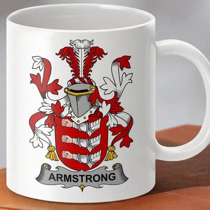 Family Crest Mug – Irish Tartan Heritage Gift for Coffee & Tea Lovers