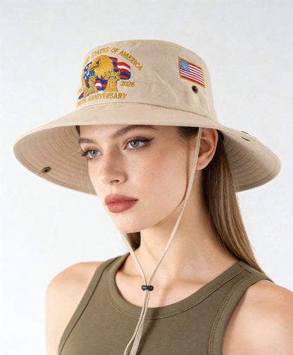 🏆Hand-Embroidered Artisan Cap💖US 250th Anniversary Casual Hat