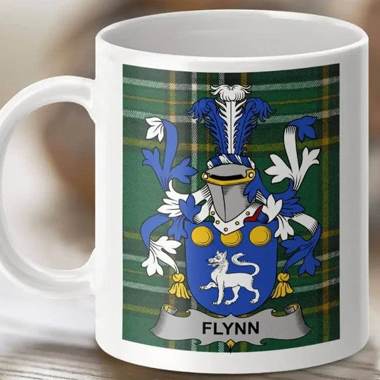 Family Crest Mug – Irish Tartan Heritage Gift for Coffee & Tea Lovers