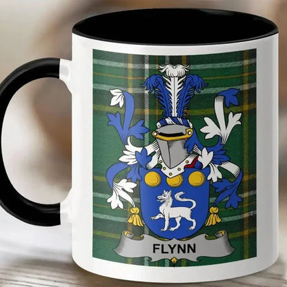 Family Crest Mug – Irish Tartan Heritage Gift for Coffee & Tea Lovers
