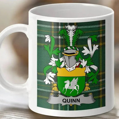Family Crest Mug – Irish Tartan Heritage Gift for Coffee & Tea Lovers
