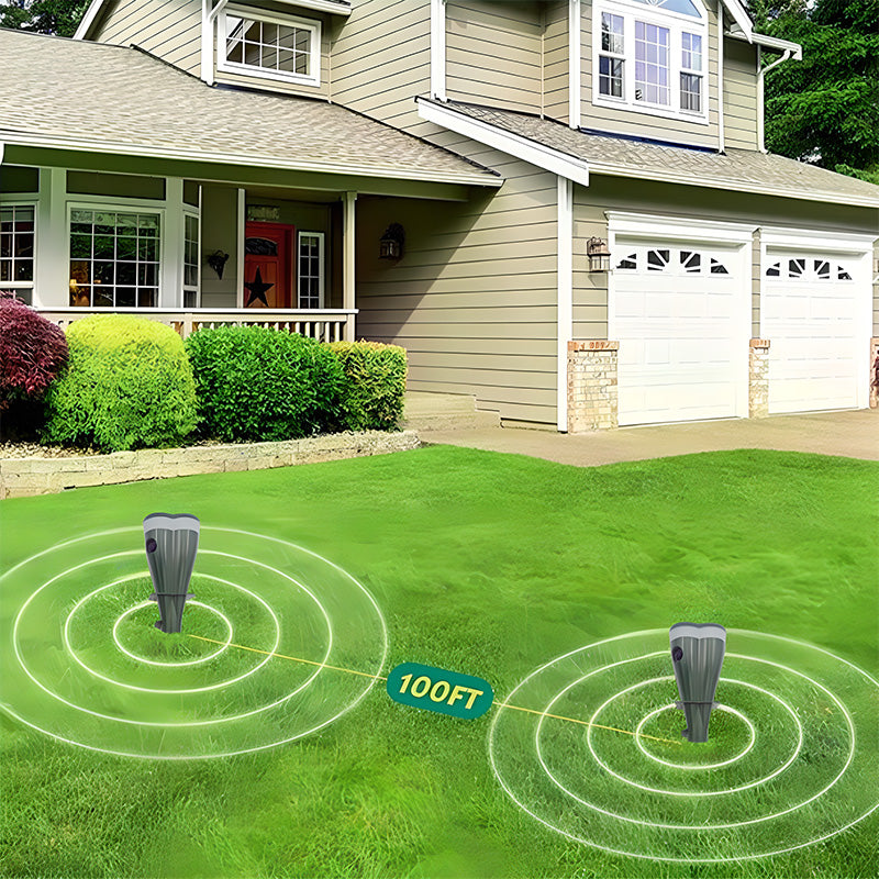 🌸Spring Sale 57 % OFF☘️Outdoors Solar Powered Waterproof Screw Mole Repellent