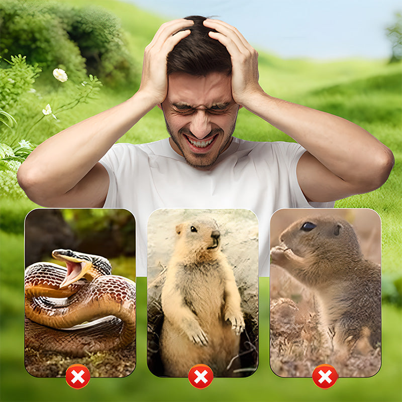 🌸Spring Sale 57 % OFF☘️Outdoors Solar Powered Waterproof Screw Mole Repellent