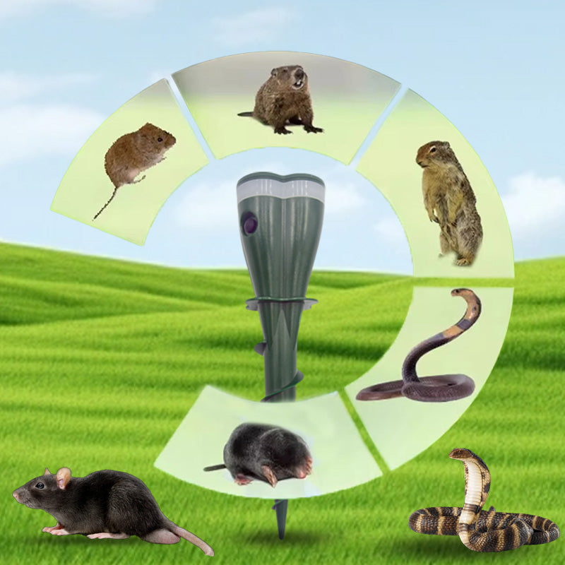 🌸Spring Sale 57 % OFF☘️Outdoors Solar Powered Waterproof Screw Mole Repellent